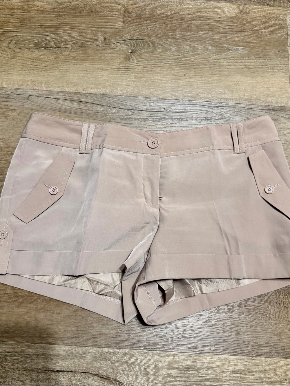 Express Light Blush Dressy Bermuda Shorts